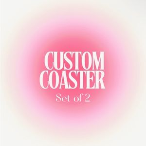 2 handmade crochet coasters! Set of 2!